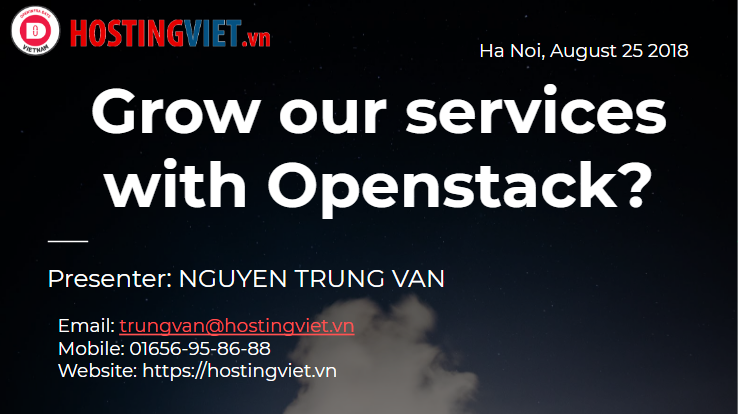 HostingViet: Grow our services with Openstack