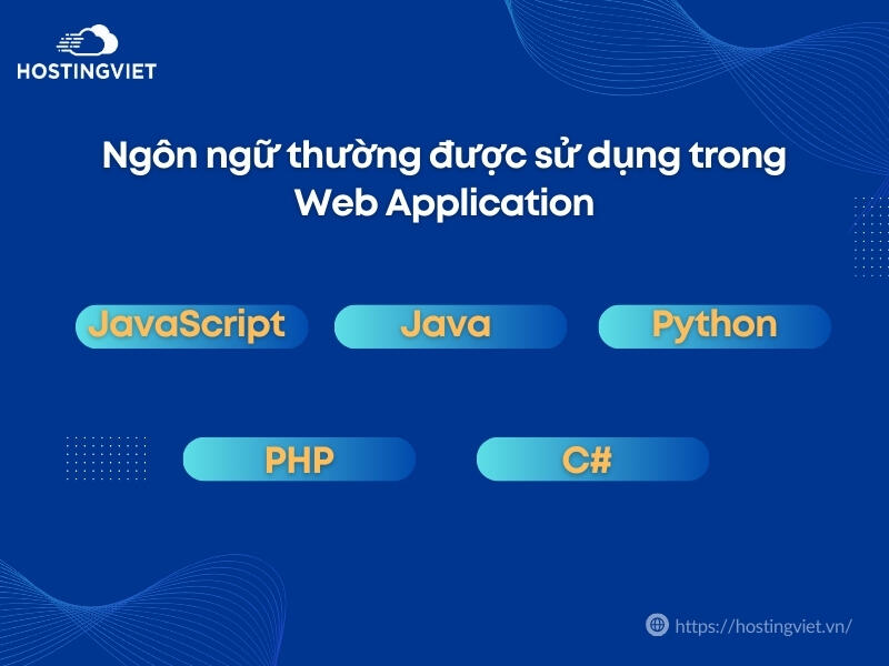 Ngôn ngữ thường được sử dụng trong Web Application