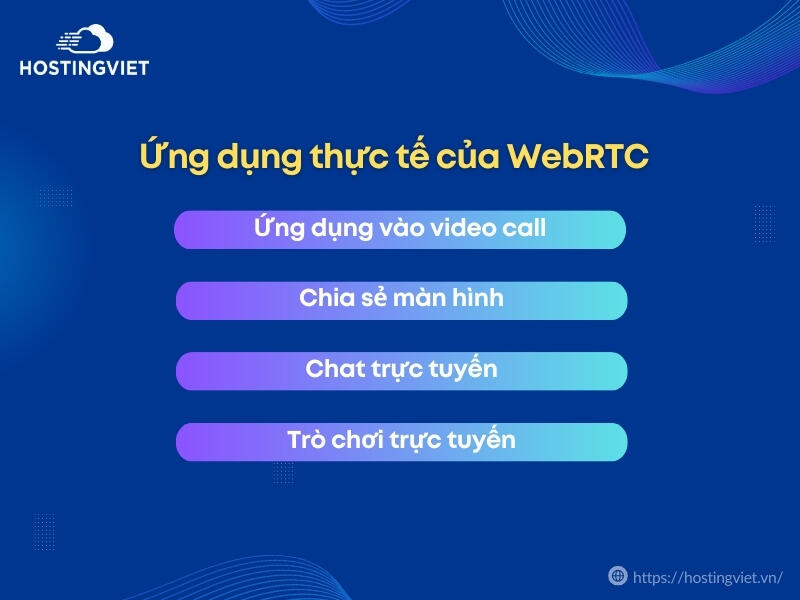 Ứng dụng thực tế của WebRTC