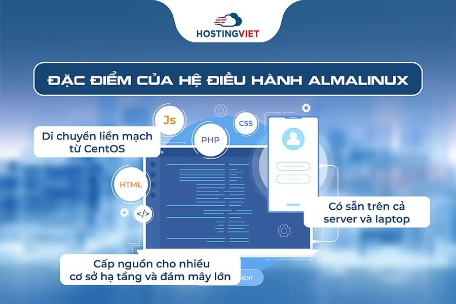 Đặc điểm nổi bật của hệ điều hành AlmaLinux