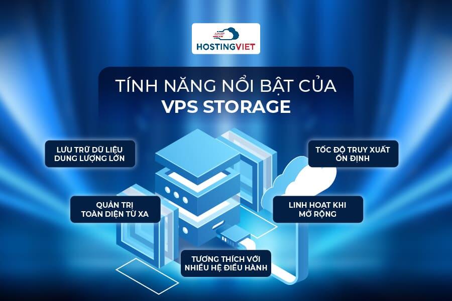Tính năng nổi bật của VPS Storage