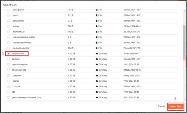 các bước khôi phục dữ liệu VPS