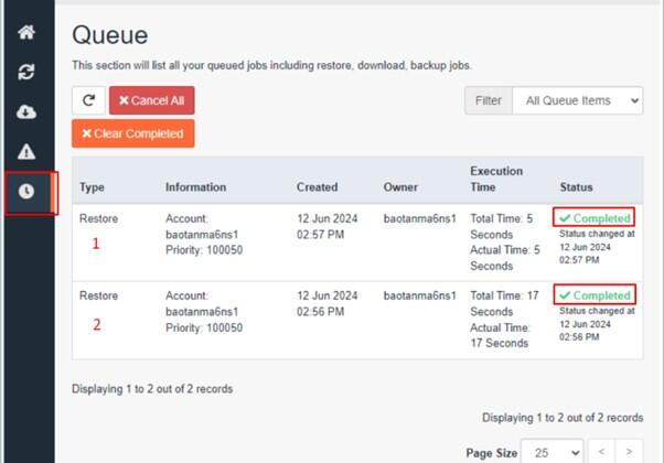 các bước khôi phục dữ liệu VPS