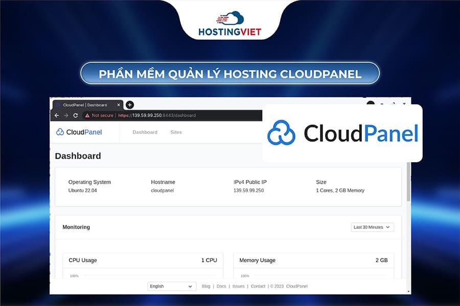 Phần mềm quản l&yacute; hosting CloudPanel