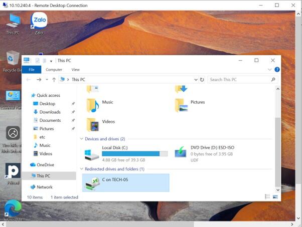 Cách 1: Sử dụng Local Resource để sao chép file lên VPS Windows