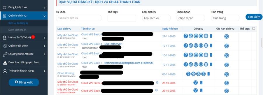 Cách đổi mật khẩu root VPS trên trang quản trị