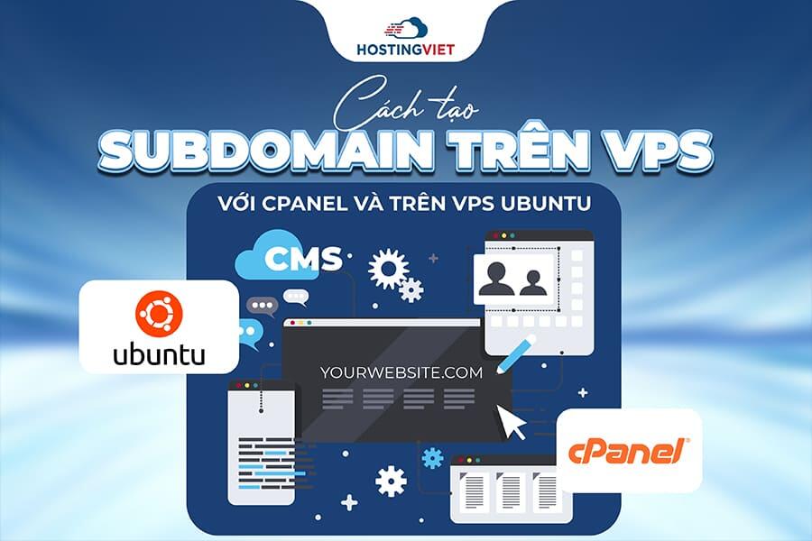 Cách tạo subdomain trên VPS