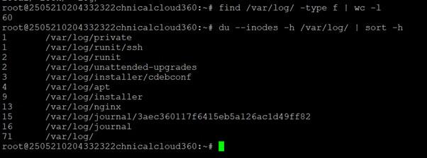 xác định thư mục nào đang tiêu tốn nhiều inodes nhất xác định thư mục nào đang tiêu tốn nhiều inodes nhất
