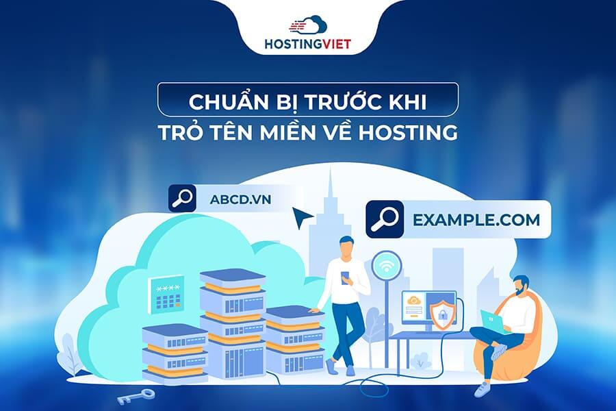 Chuẩn bị trước khi trỏ tên miền về hosting