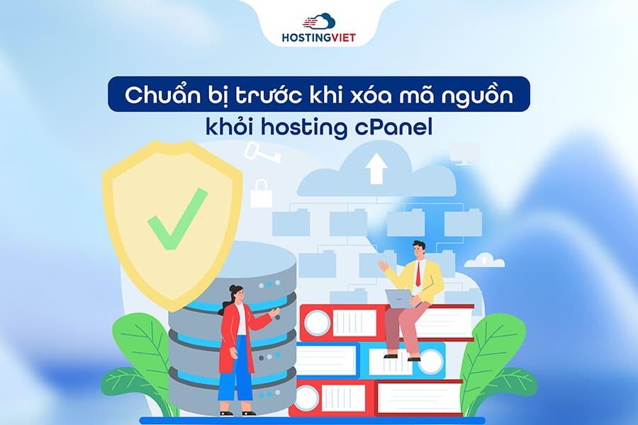 Chuẩn bị trước khi xóa mã nguồn khỏi hosting cPanel