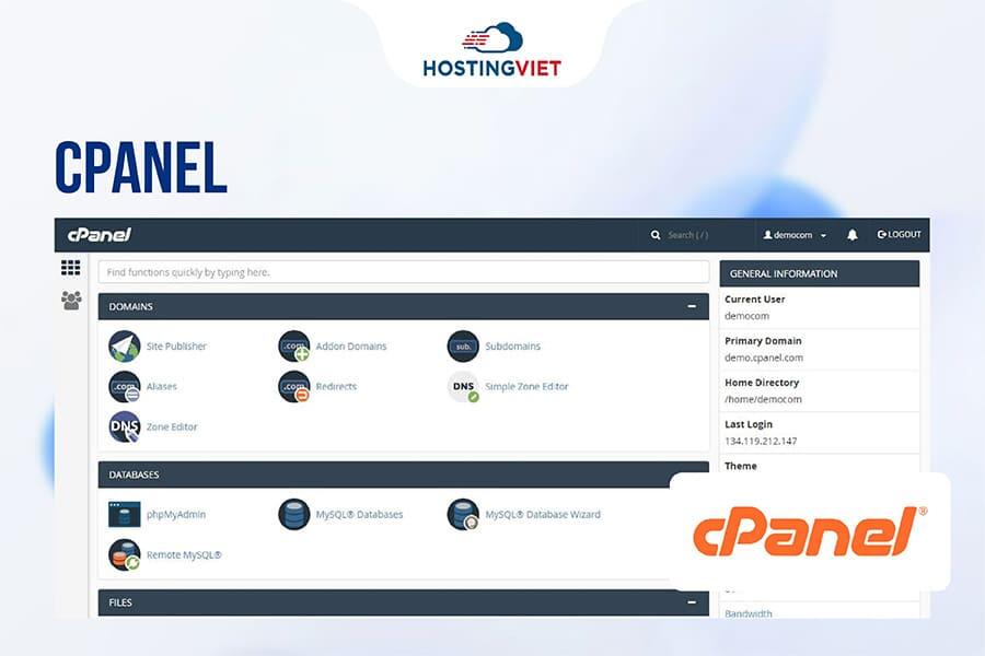 Control panel miễn phí - Control panel cpanel