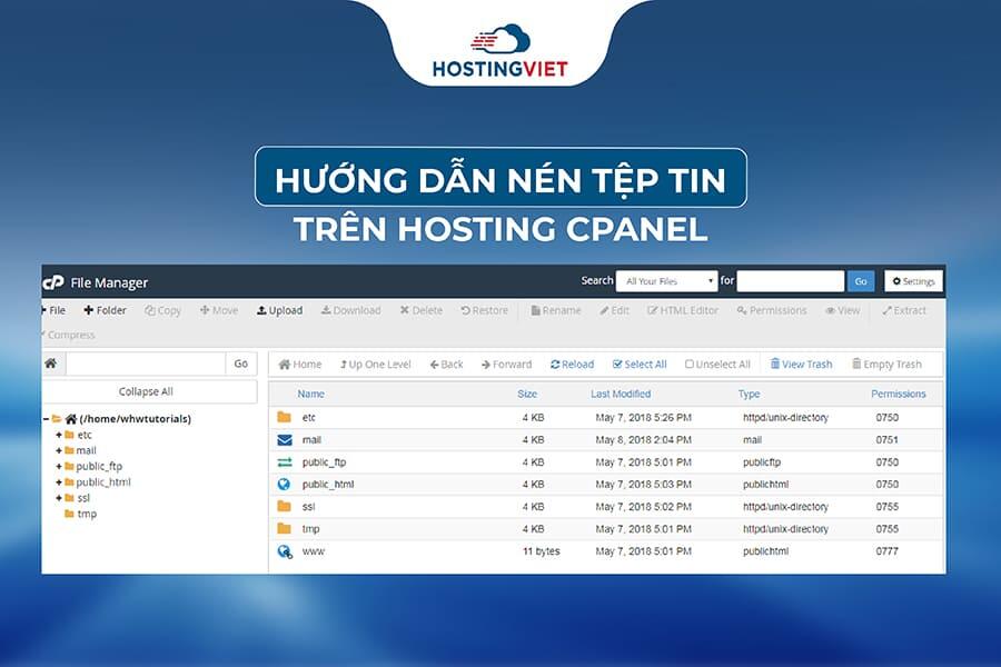 Hướng dẫn nén tệp tin trên hosting cPanel
