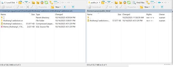 import database trên hosting cPanel - Bước 2.1