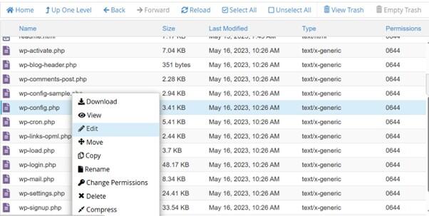import database trên hosting cPanel - Bước 4.3