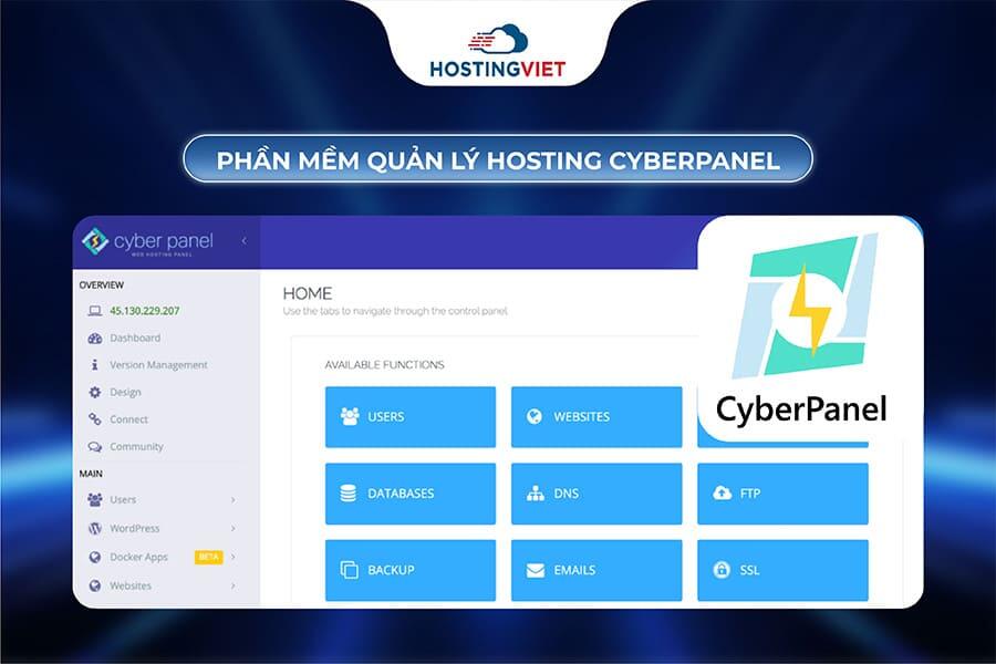 Phần mềm quản l&yacute; hosting CyberPanel