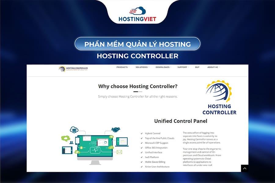 Phần mềm quản l&yacute; hosting Hosting Controller