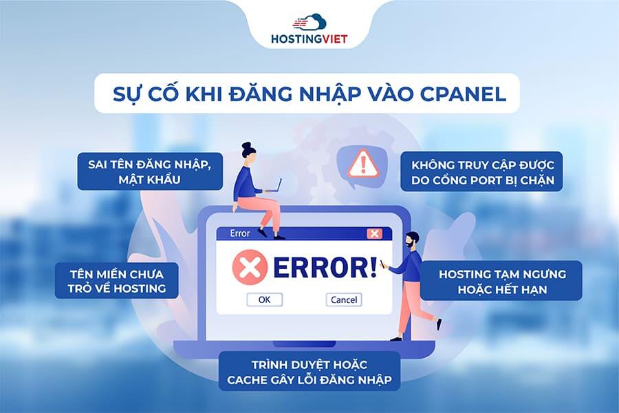 Một số sự cố đăng nhập vào cPanel