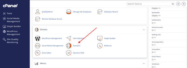 Tạo subdomain trên VPS với cPanel bước 2