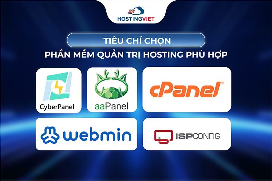 Ti&ecirc;u ch&iacute; chọn phần mềm quản trị hosting