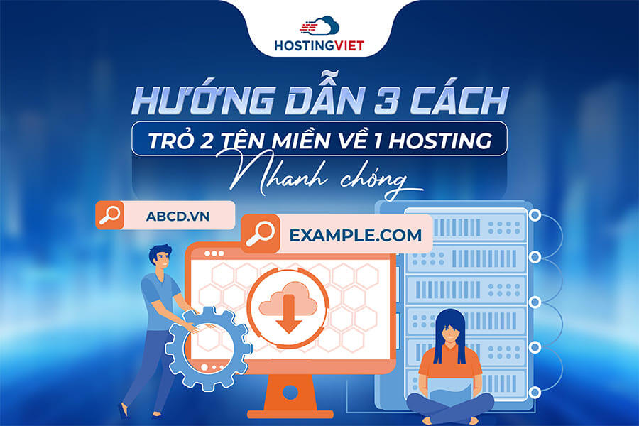 trỏ 2 tên miền về 1 hosting