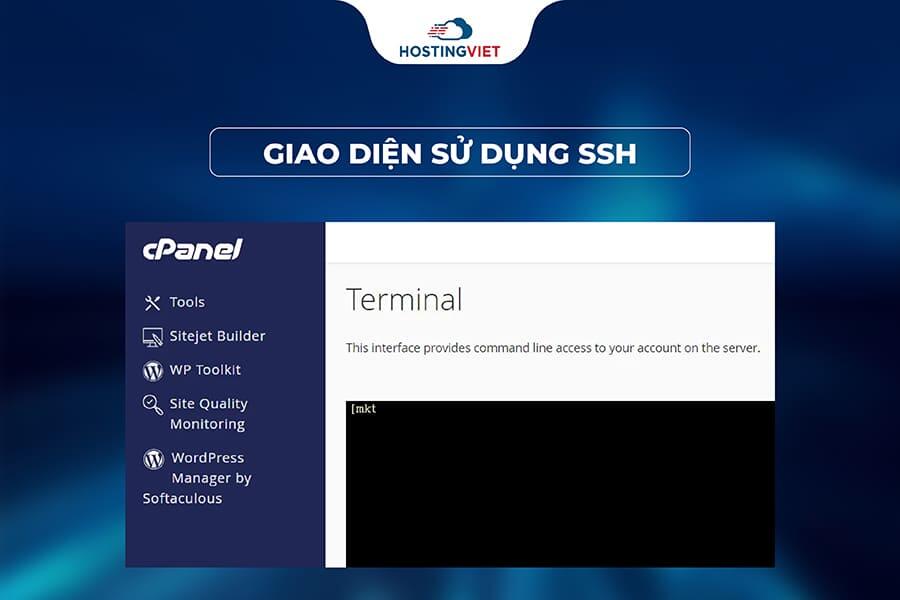 truy cập Hosting bằng SSH sử dụng Terminal trong cPanel truy cập Hosting bằng SSH sử dụng Terminal trong cPanel