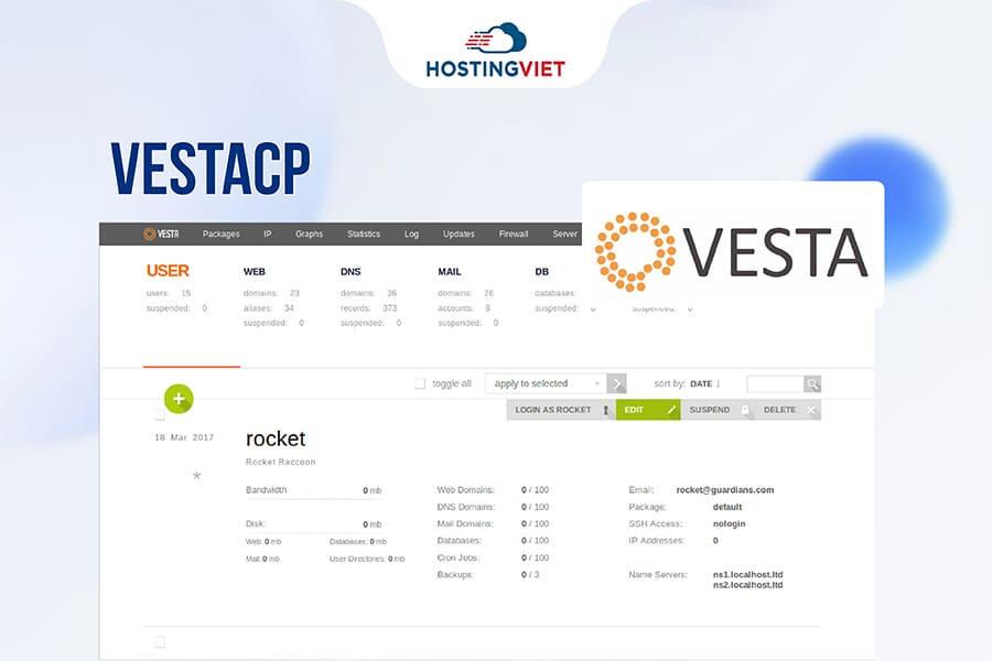 Control panel miễn phí - VestaCP