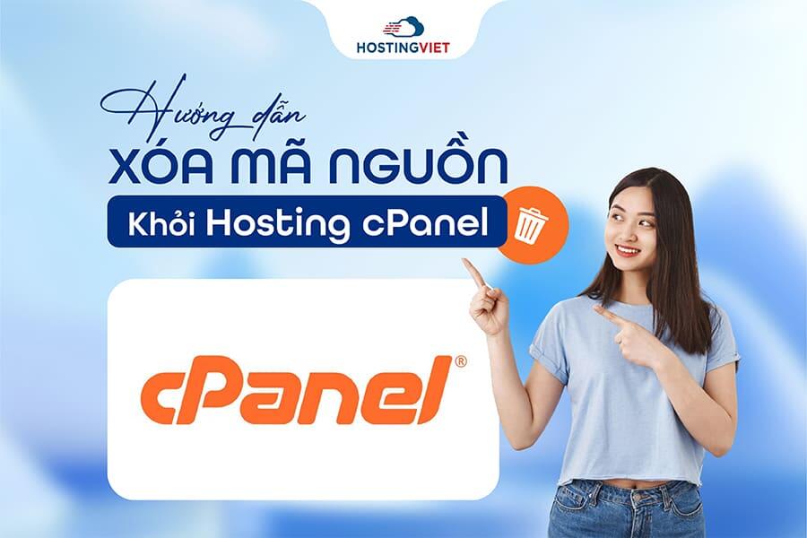xóa mã nguồn khỏi hosting cPanel