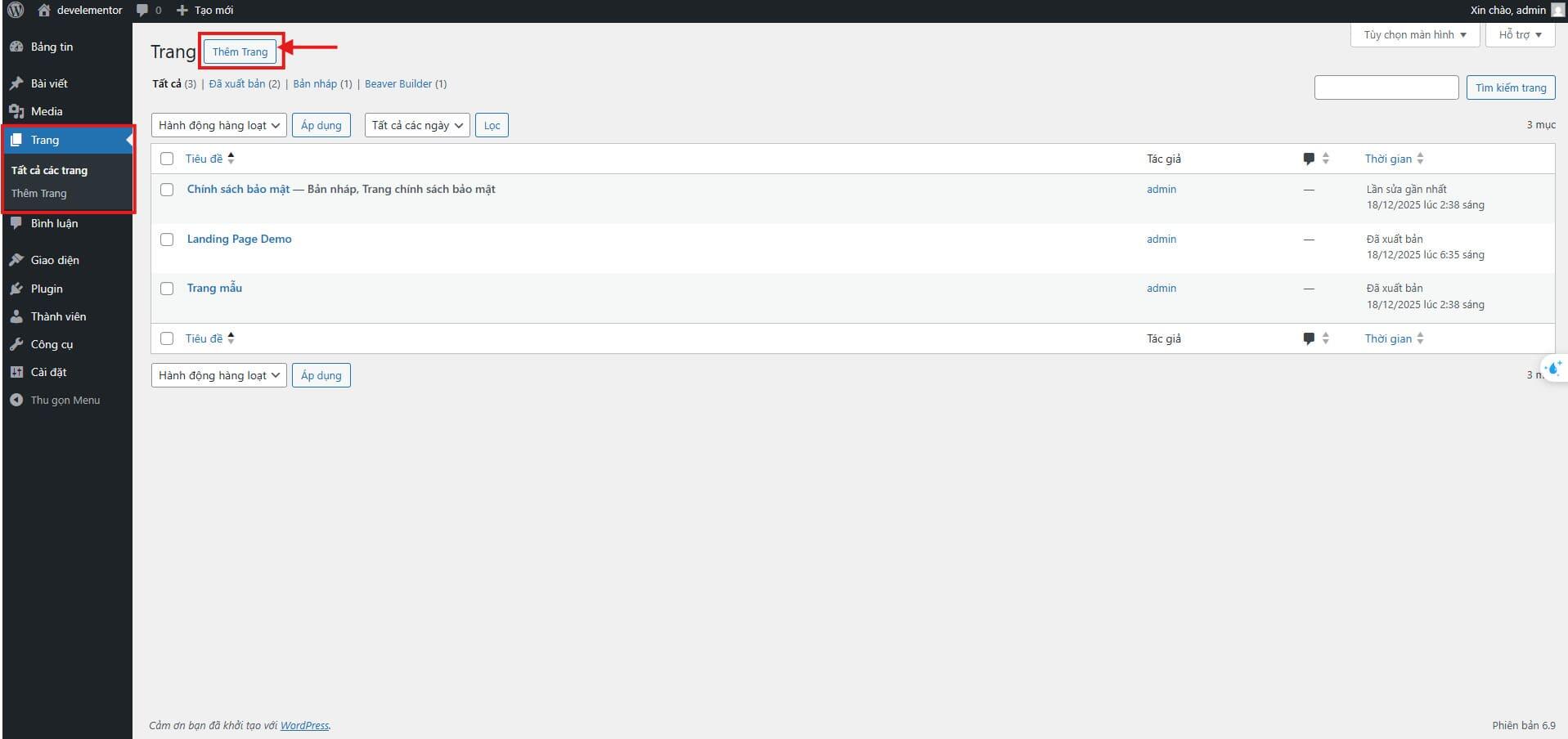 Bước 1- Đăng nhập v&agrave;o mục Plugins