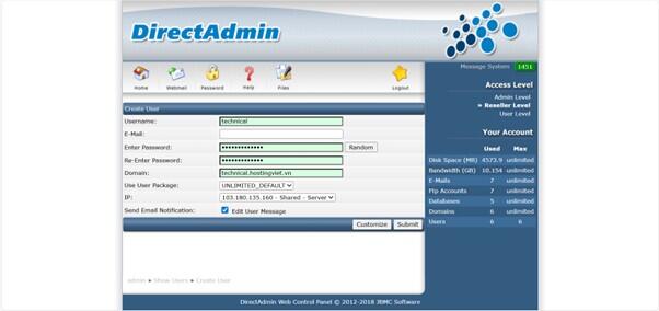 Bước 4: Tạo database và cấu hình domain trên VPS mới Bước 4: Tạo database và cấu hình domain trên VPS mới