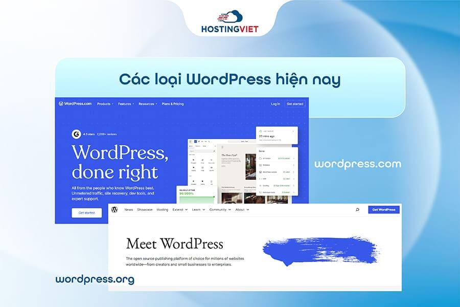 Các loại WordPress hiện nay