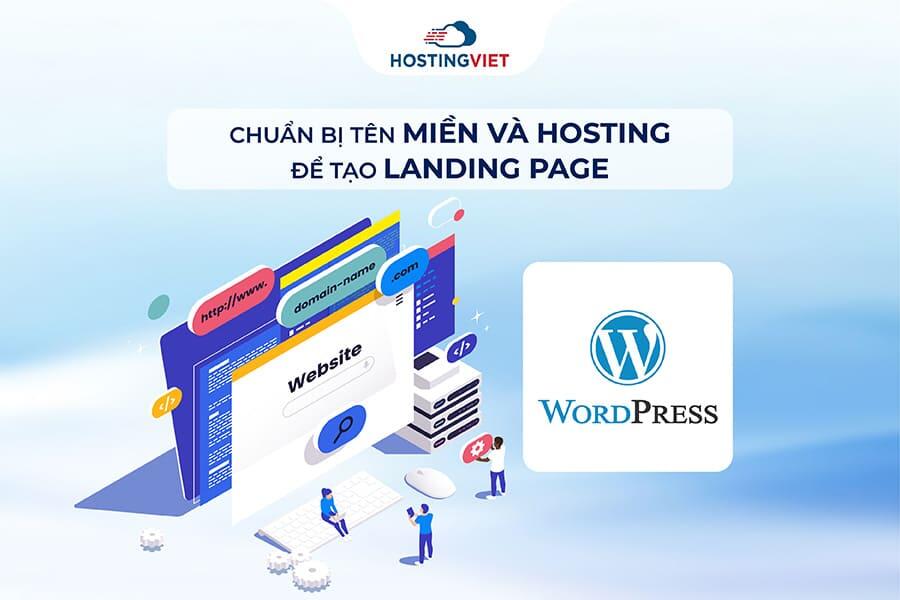 Chuẩn bị tên miền và hosting để tạo landing page