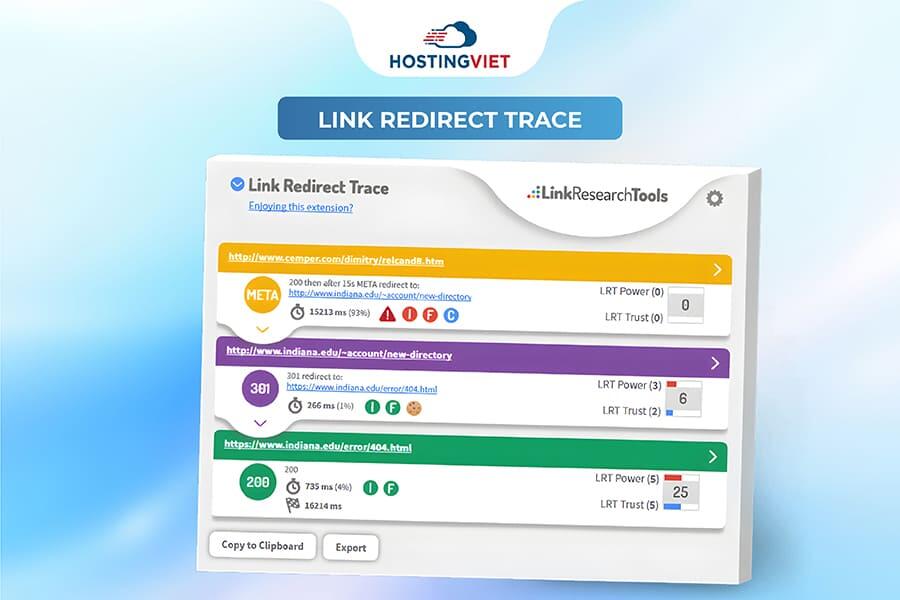C&ocirc;ng cụ Link Redirect Trace