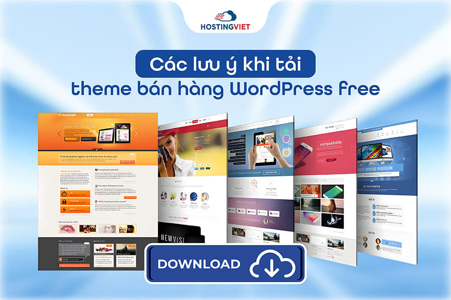lưu ý khi tải theme bán hàng WordPress free