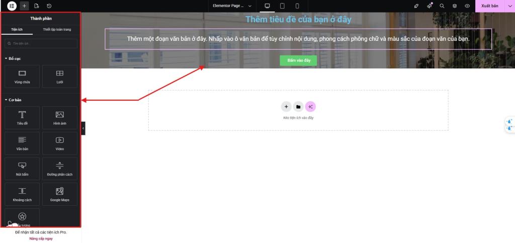 Hướng dẫn tạo Landing Page với Elementor