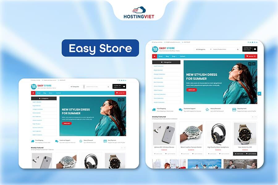 Theme wordpress bán hàng Easy Store