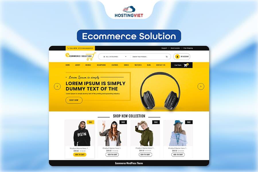 Theme wordpress bán hàng Ecommerce Solution