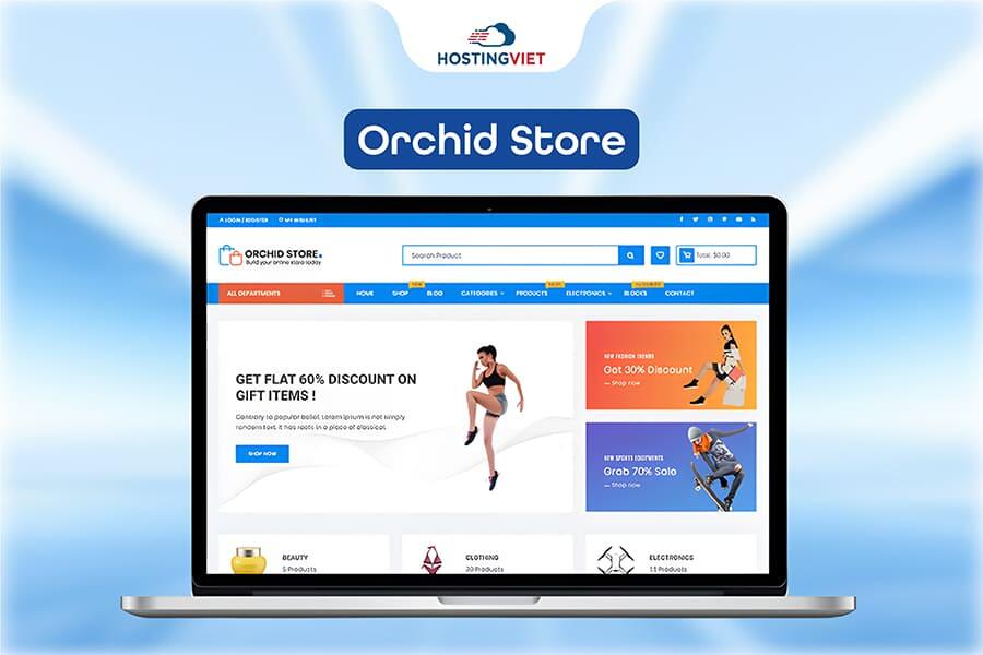 Theme wordpress bán hàng Orchid Store