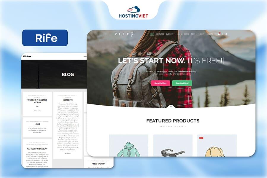 Theme wordpress bán hàng Rife
