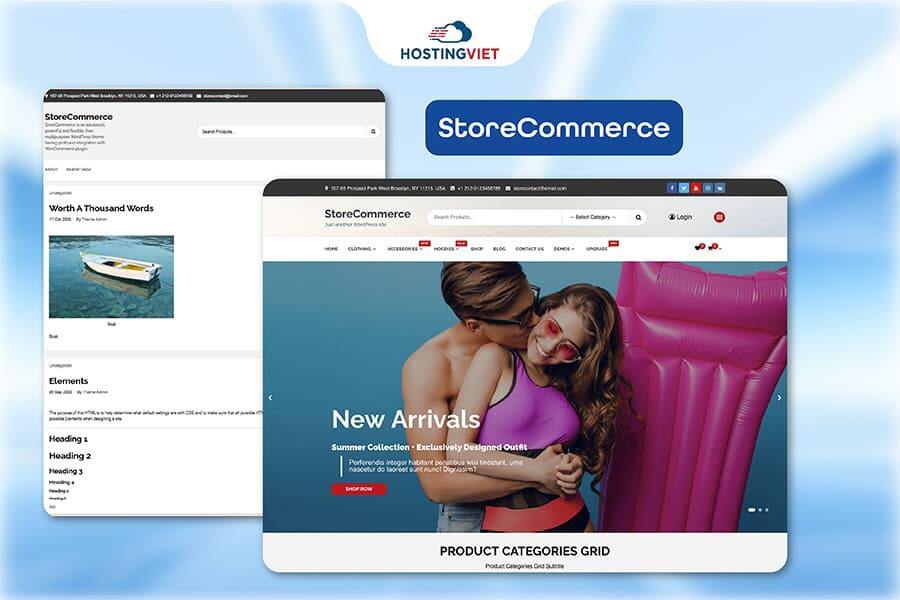 Theme wordpress bán hàng StoreCommerce