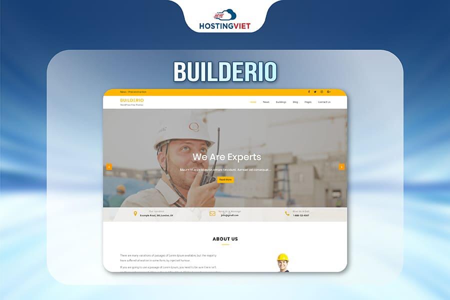 Theme Wordpress bất động sản Builderio