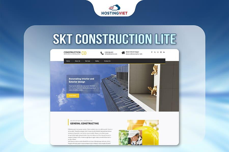 Theme Wordpress bất động sản SKT Construction Lite