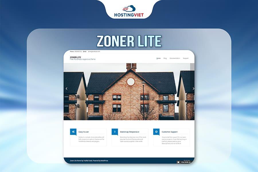 Theme Wordpress bất động sản Zoner Lite
