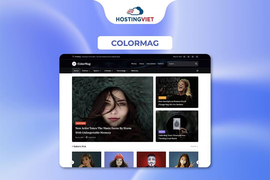 Theme wordpress đẹp -  ColorMag