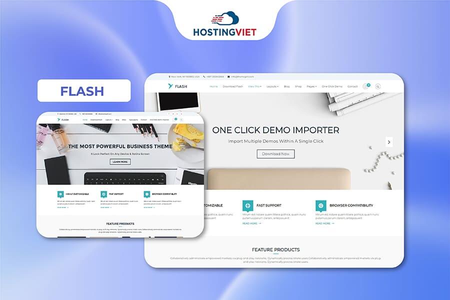 Theme wordpress đẹp - Flash