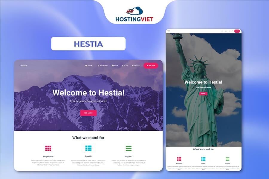 Theme wordpress đẹp - Hestia