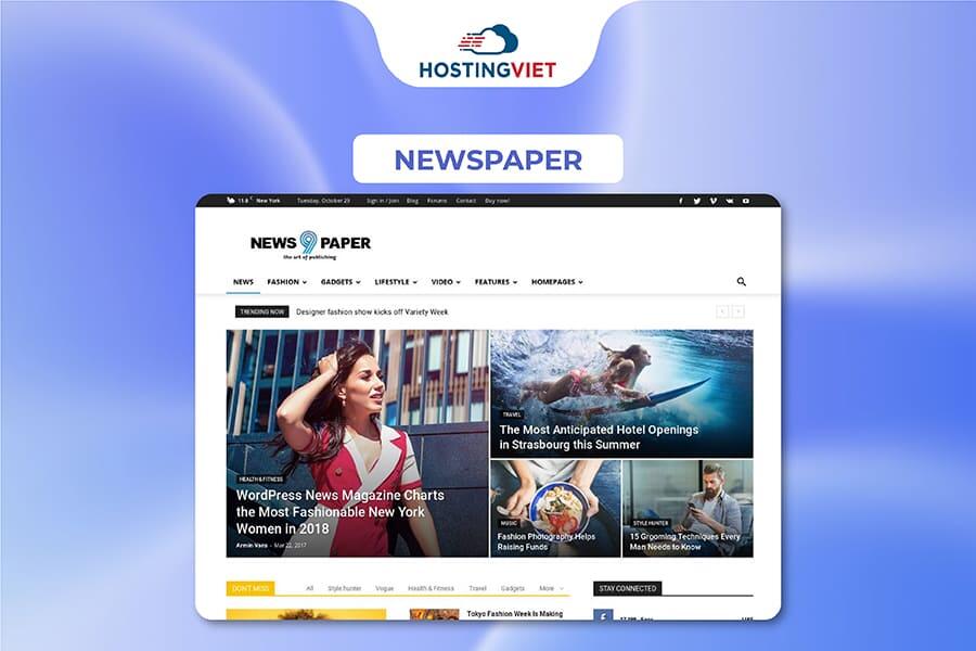 Theme wordpress đẹp - Newspaper