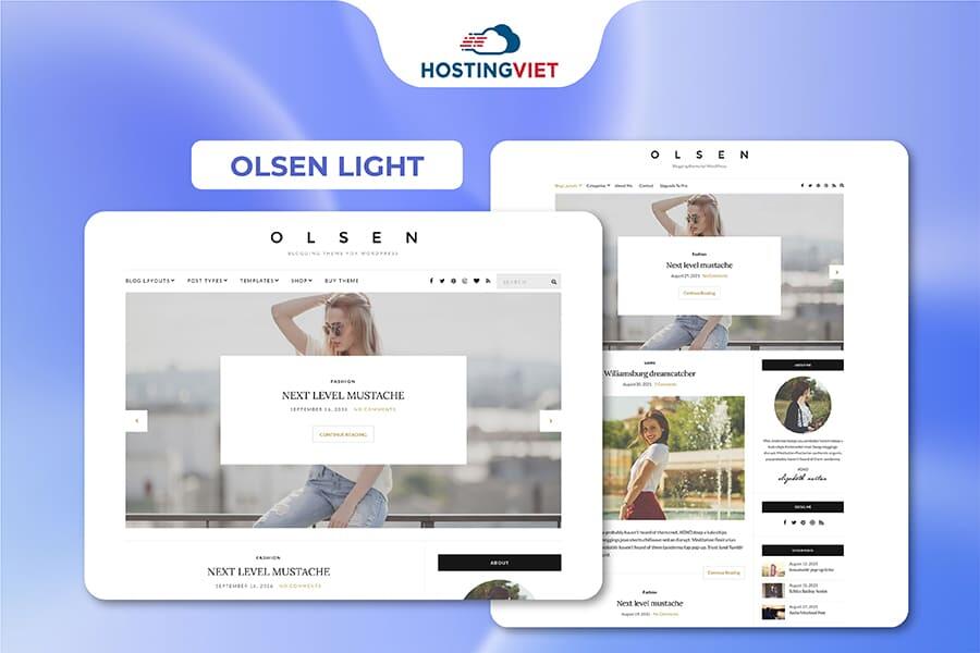 Theme wordpress đẹp - Olsen Light