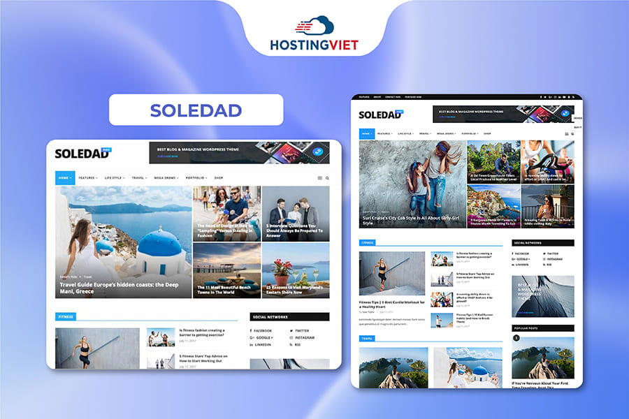 Theme wordpress đẹp - Soledad