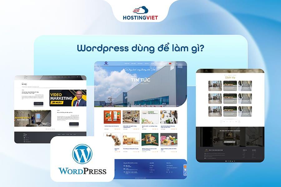Wordpress dùng để làm gì?