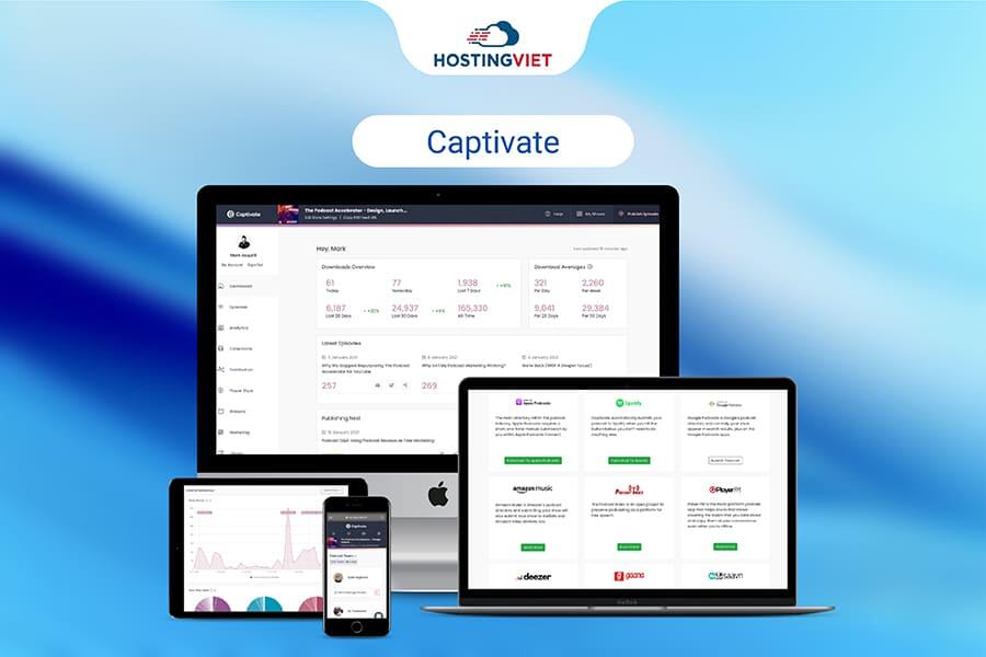 Đơn vị cung cấp podcast hosting - Captivate